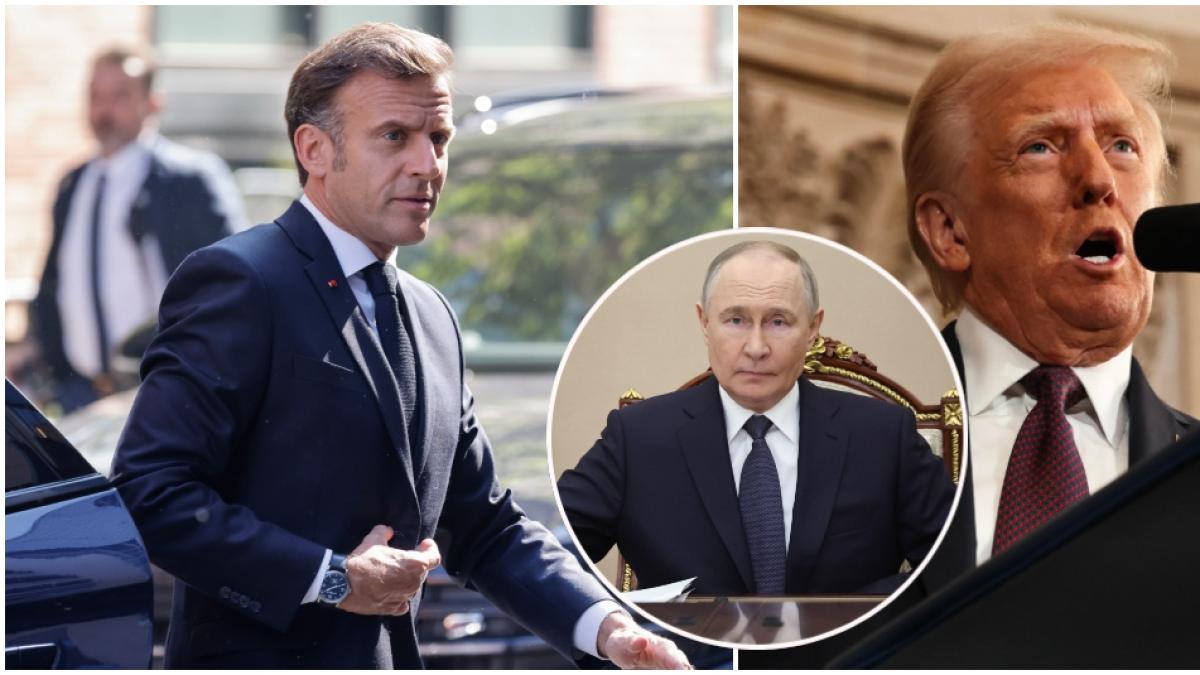 El presidente de Francia, Emmanuel Macron, insta a Donald Trump a reaccionar ante el «cinismo» de Vladimir Putin