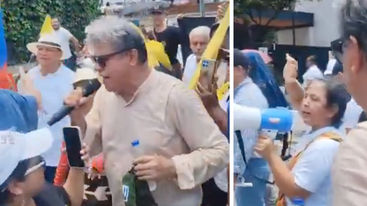 Los manifestantes se enfrentan a los congresistas Wilson Arias en Cali durante las marchas: «No hicieron nada»
