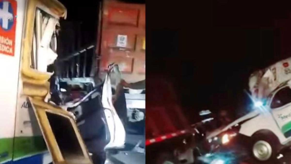 Un accidente de tráfico, entre una ambulancia y un camión de volquete, en el sur, César deja uno muerto y cuatro heridos

 – Desde dentro