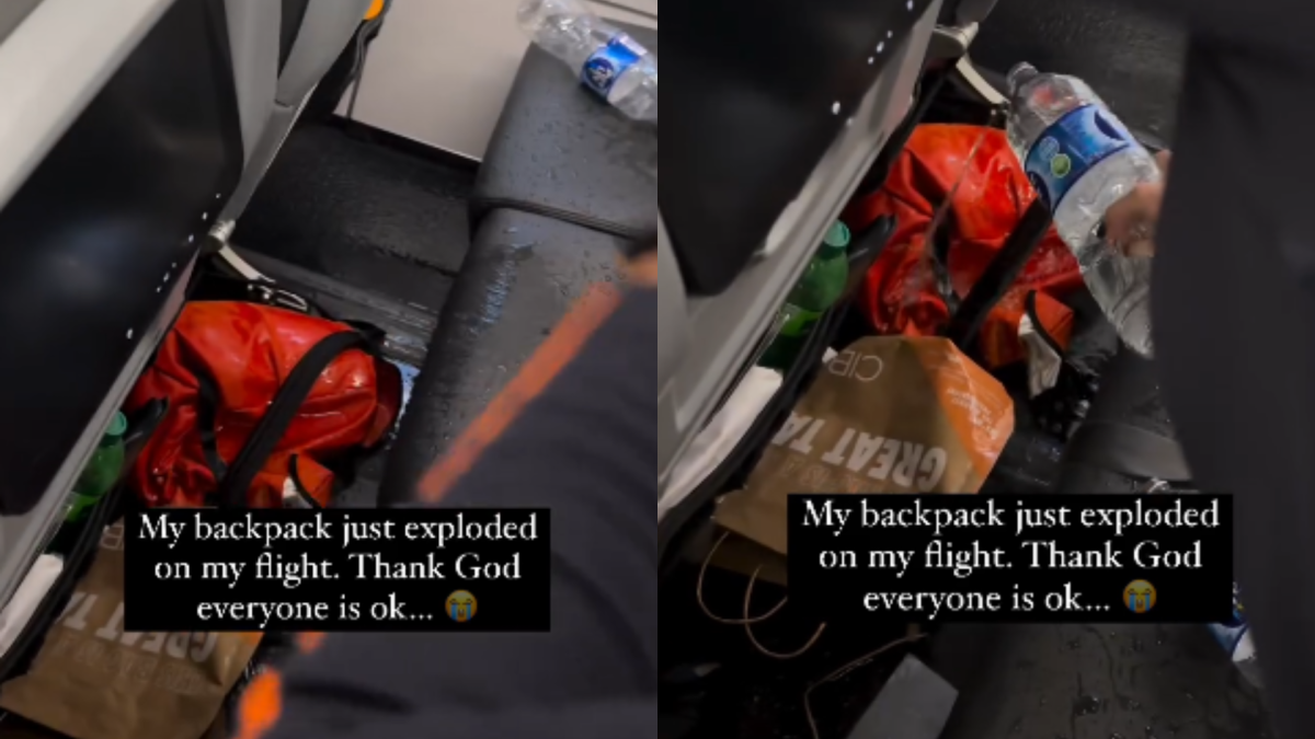 Una bolsa de pasajeros se puso a bordo de un avión y causó pánico en los Estados Unidos