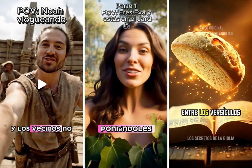 Finalmente tenemos videos de Noé que construyen su arca, Jesucristo multiplicó peces y eva. Muchas gracias a la IA, por supuesto

 – Desde dentro