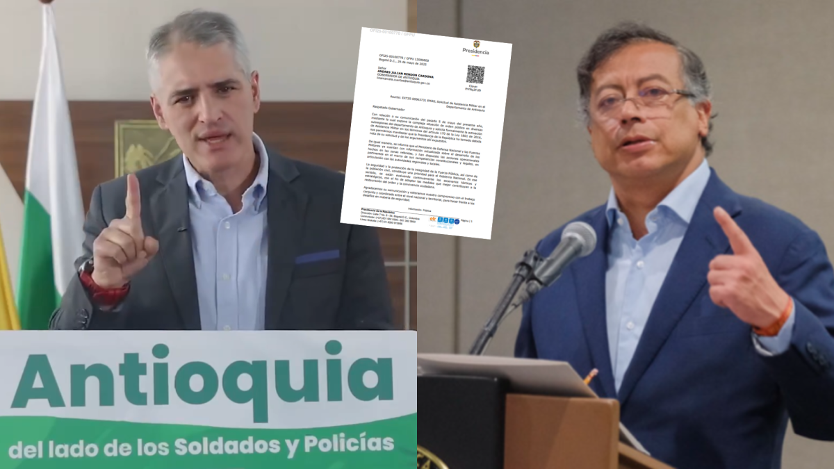 La respuesta del gobierno nacional a solicitud de asistencia militar a antioquia presentada por el gobernador

 – Desde dentro