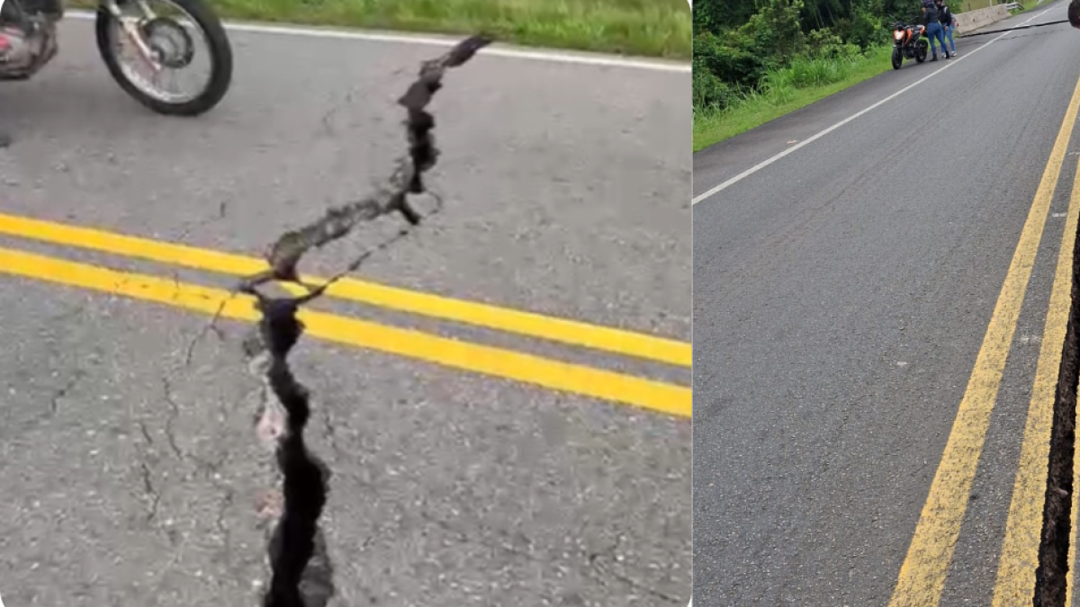 Temor en Colombia: se informa una gran grieta en Villavicecinco Road

 – Desde dentro