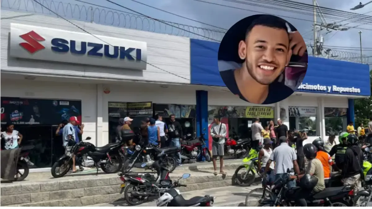 Identifique a los presuntos asesinos de un joven que intentó evitar el robo en una tienda de motocicletas en Barranquilla

 – Desde dentro
