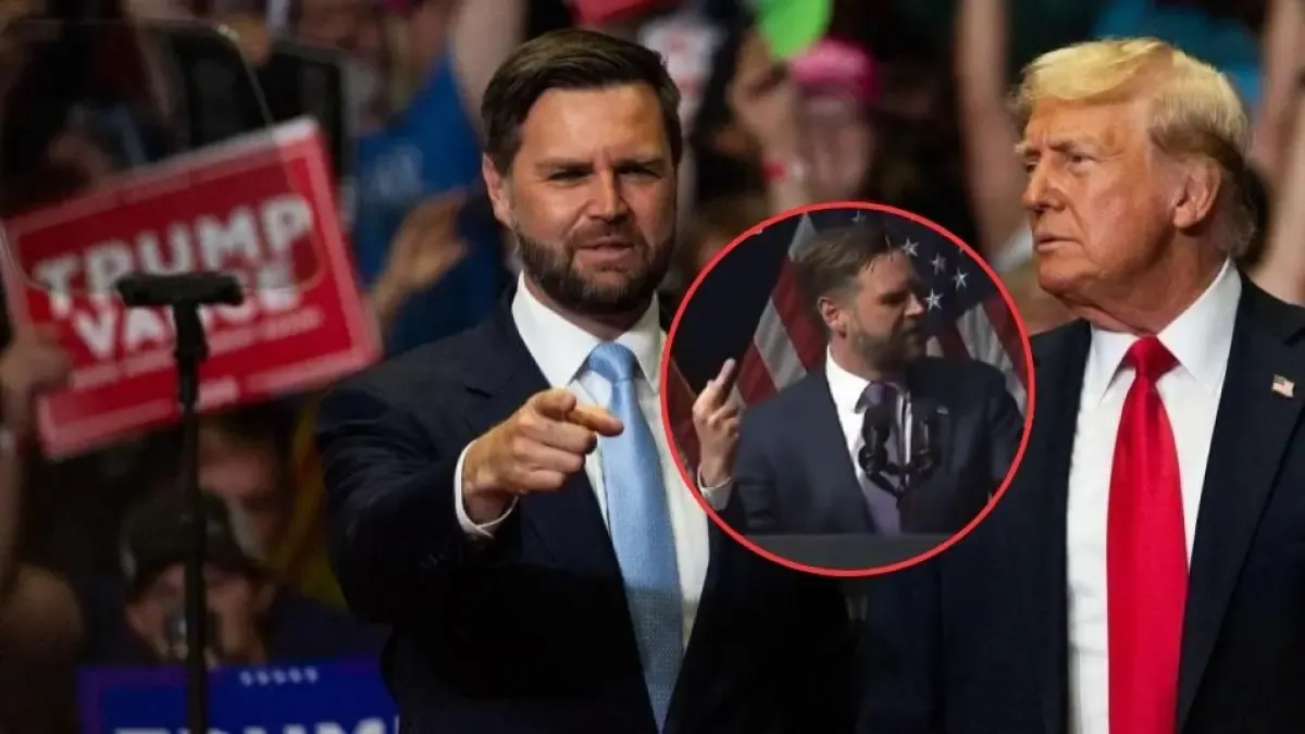 El vicepresidente JD Vance levantó el dedo largo en una acción pública y lo motivó como un símbolo «número uno»

 – Desde dentro