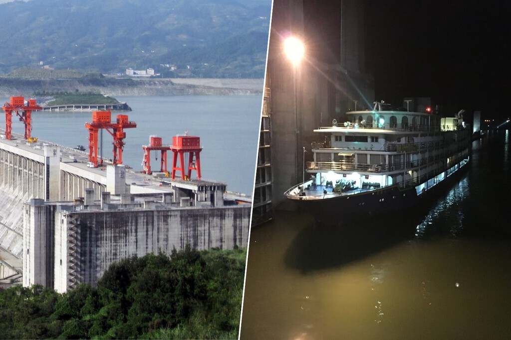 China tiene barcos del tamaño de los edificios que navegan en montañas. Todo gracias a los ascensores más grandes del mundo

 – Desde dentro