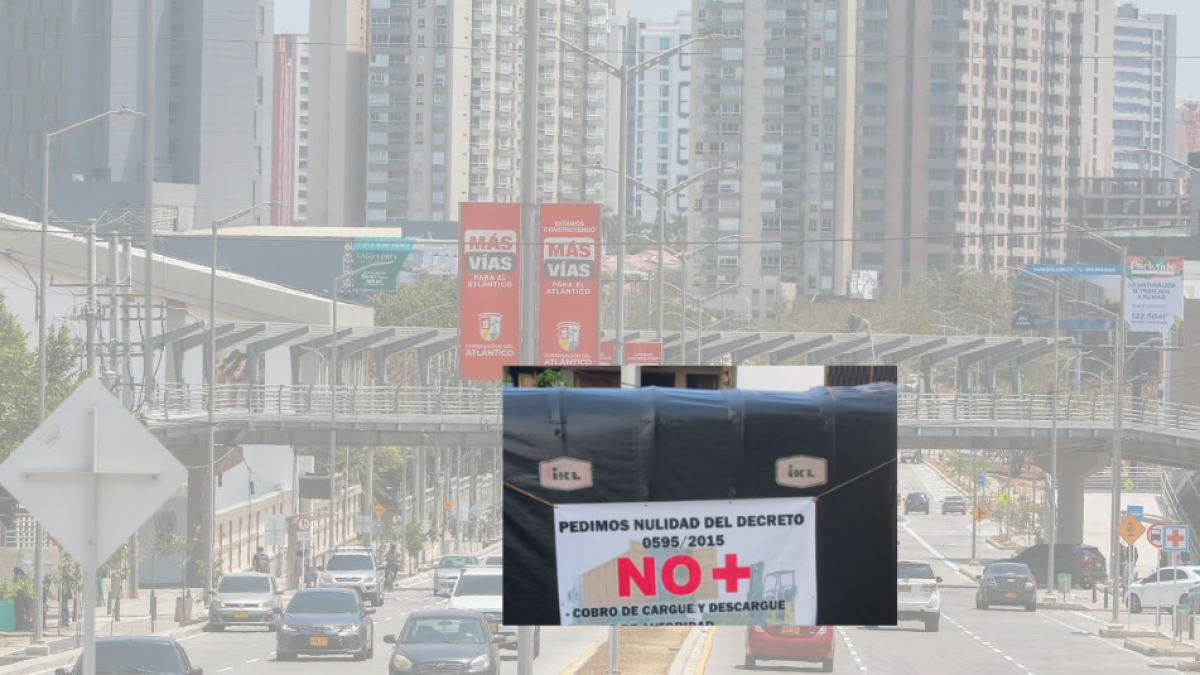 Los conductores de camiones orales protestan contra la acusación y la descarga en Barranquilla:

 – Desde dentro