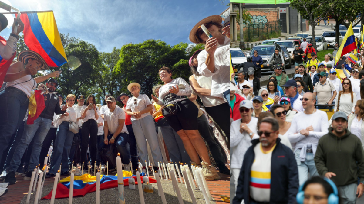 Marches y Vellatón en la Clínica Santa Fe en Bogotá y otras áreas del país después de un ataque contra Miguel Uribe

 – Desde dentro