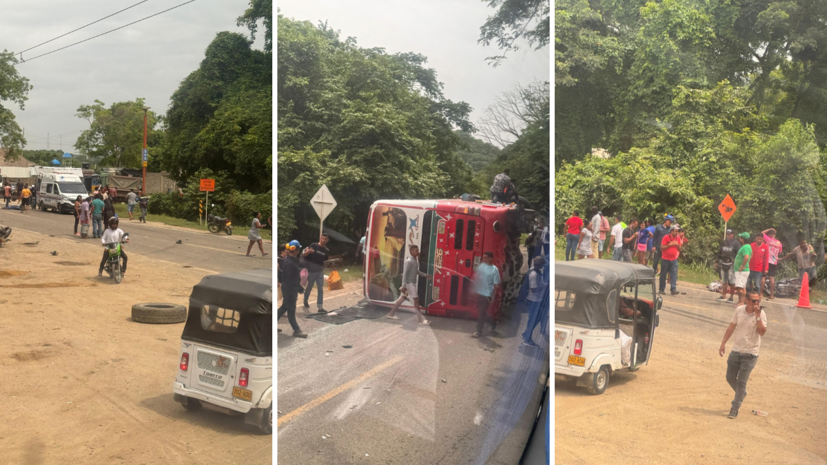 Uno muerto y más de 20 herido después de derrocar el autobús inter -acop en la cordialidad en Luruaco (Atlantic)

 – Desde dentro