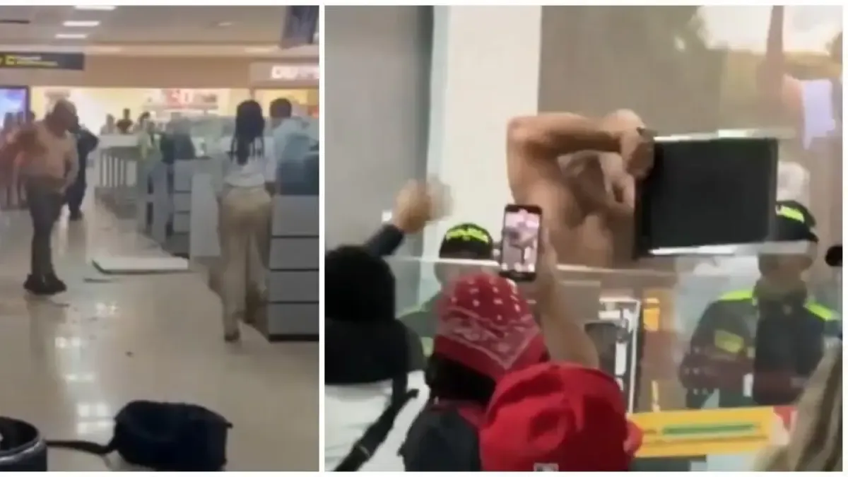 Un turista furioso en el aeropuerto de Cartagena causó pánico después de un rápido ataque de objetos de migración

 – Desde dentro