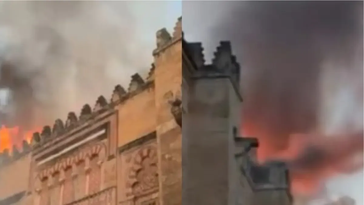 Videos Voraz se dispara en el titular de la mezquita de Córdoba, España; UNESCO solicitó un informe de situación

 – Desde dentro