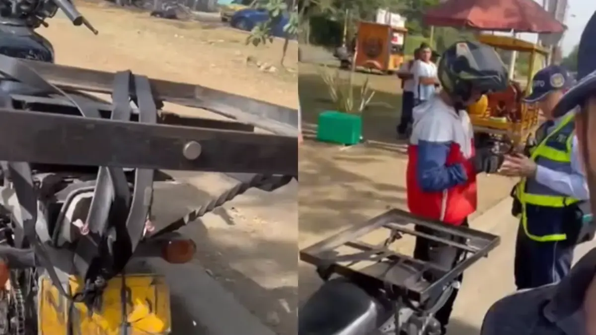 ¿Cómo descubrió un motociclista con diez flequillos pagados? No estaba bajo la licencia o disco

 – Desde dentro