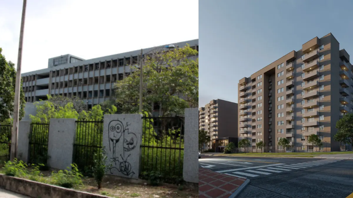 La antigua ISS de Andes en Barranquilla se transformará en un conjunto moderno de apartamentos.

 – Desde dentro