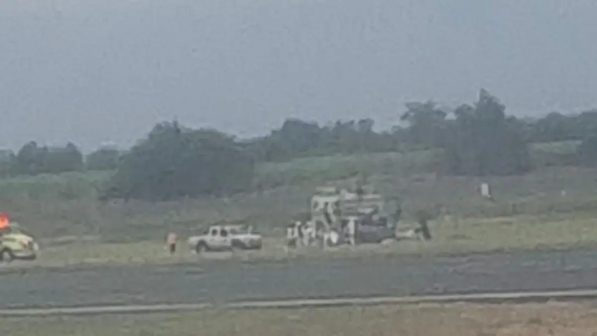 Esta es una empresa privada a la que el helicóptero se estrelló en Alfonso Bonilla Aragón con cuatro personas a bordo

 – Desde dentro