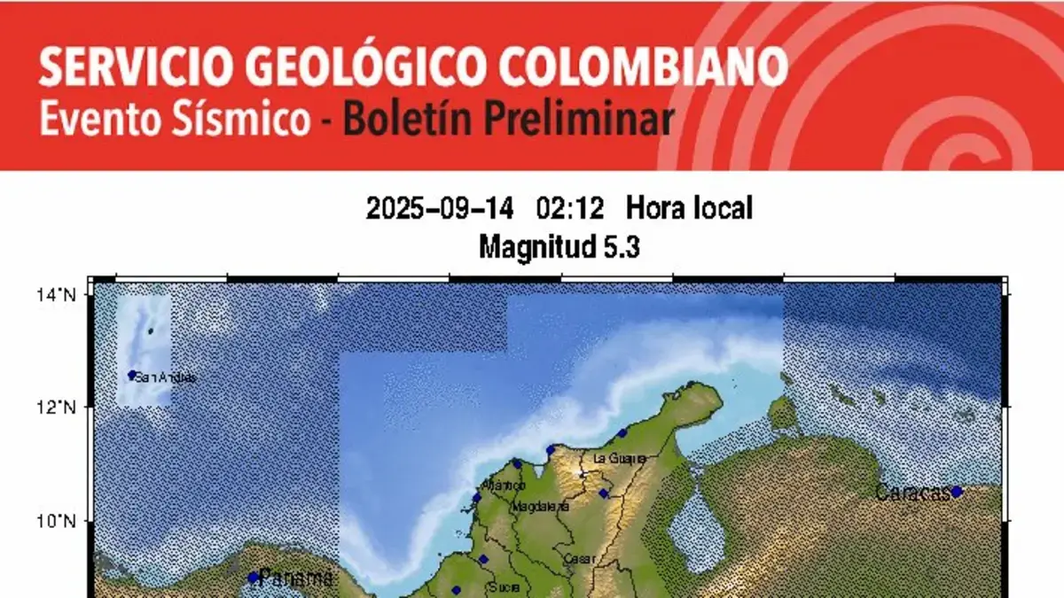Tedoy Tody en Colombia informa un nuevo terremoto en Antioquia a principios del 14 de septiembre; epicentro, tamaño y profundidad

 – Desde dentro