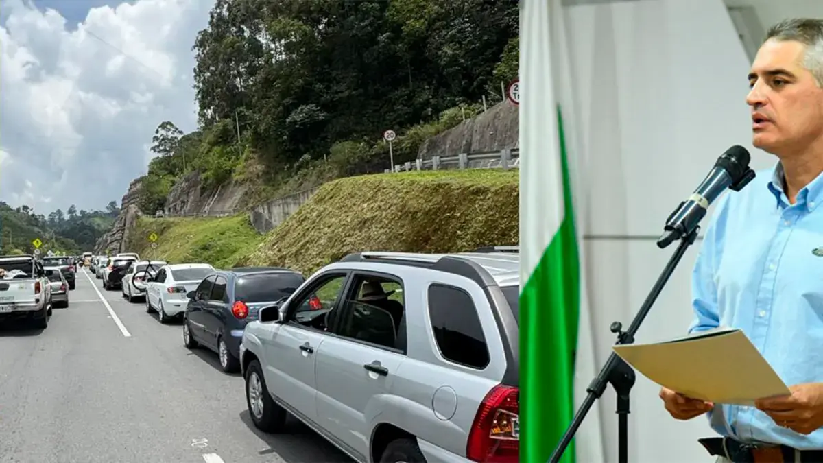 El gobernador Antioquia ordenó a las autoridades que limpiaran la carretera Amagá, bloqueada por los transportadores de carga

 – Desde dentro