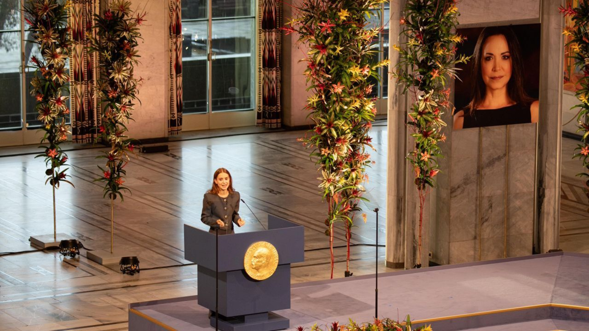 discurso completo de María Corina Machado, Nobel de Paz – Desde dentro