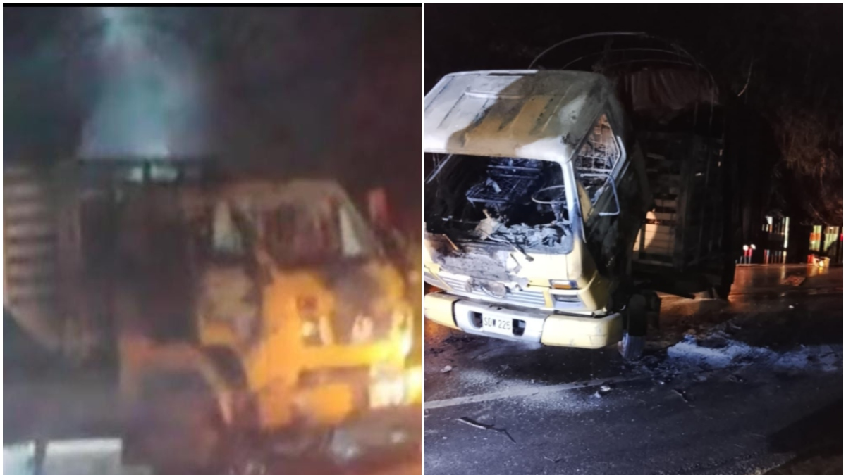 En el sector El Descanso, en la carretera Panamericana, en Cauca, se incendió un camión: se sabe

 – Desde dentro