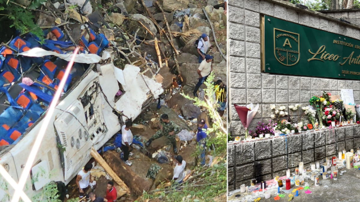 El único conductor que ayudó a estudiantes tras fatal accidente de bus que cayó a un acantilado en Antioquia dijo: «Estaban pidiendo auxilio»

 – Desde dentro