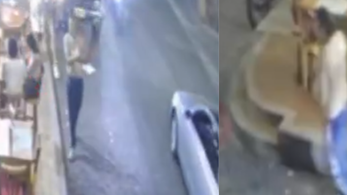 El presunto autor sonrió durante el disparo

 – Desde dentro