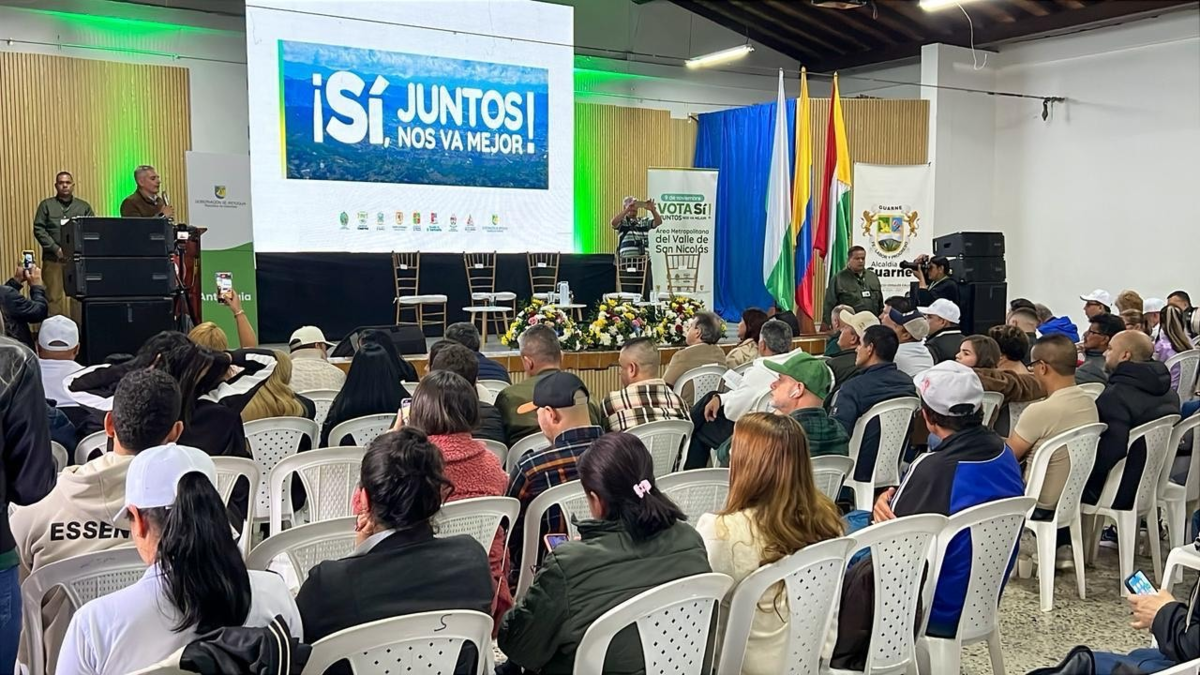 La Corte Suprema de Medellín aprobó que se realice una consulta general del área metropolitana del Valle de San Nicolás

 – Desde dentro