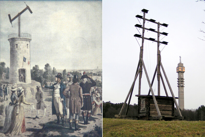 En 1792, antes que el teléfono, un francés inventó el primer sistema de telecomunicaciones de la historia: el telégrafo óptico.

 – Desde dentro