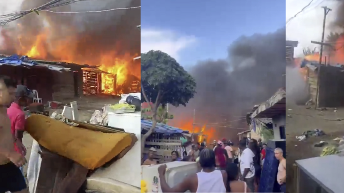 Fue un fuerte incendio que destruyó más de 10 viviendas en el oriente de Cali el 1 de enero de 2026.

 – Desde dentro