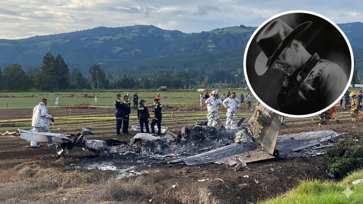 Las escenas del accidente de avioneta de Yeison Jiménez

 – Desde dentro