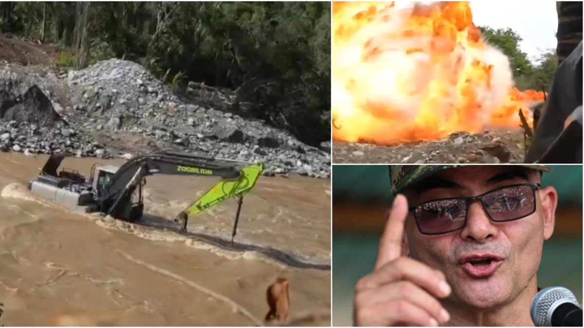 Así se derrumbó la mina secreta que le reportaba ganancias millonarias al tolimense «Iván Mordisco»: reclutaban gente en Antioquia

 – Desde dentro