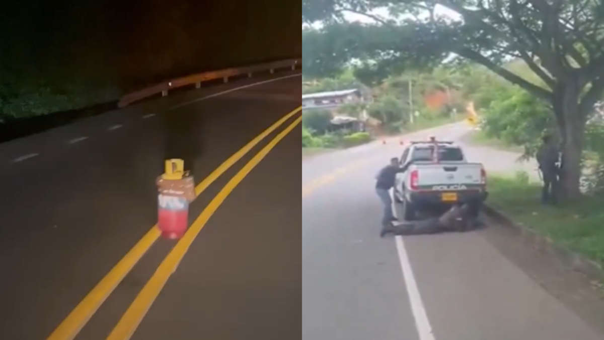 Acoso policial al desactivar un cilindro instalado en una vía de Cali

 – Desde dentro