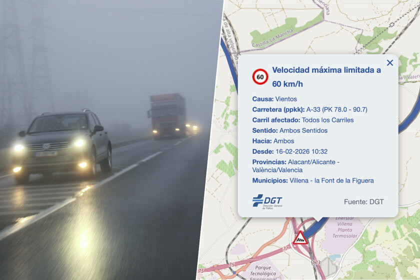 Sí, la DGT ha limitado la velocidad máxima a 80 km/h y ha prohibido adelantar. Y hay una buena razón para ello: el viento.

 – Desde dentro