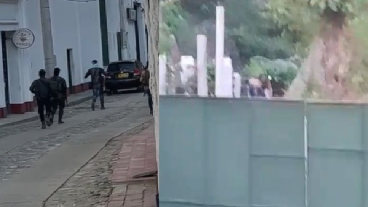Inquietantes videos de El Carmen en Norte de Santander, donde guerrilleros patrullan la comuna y hostigan a la comisaría

 – Desde dentro