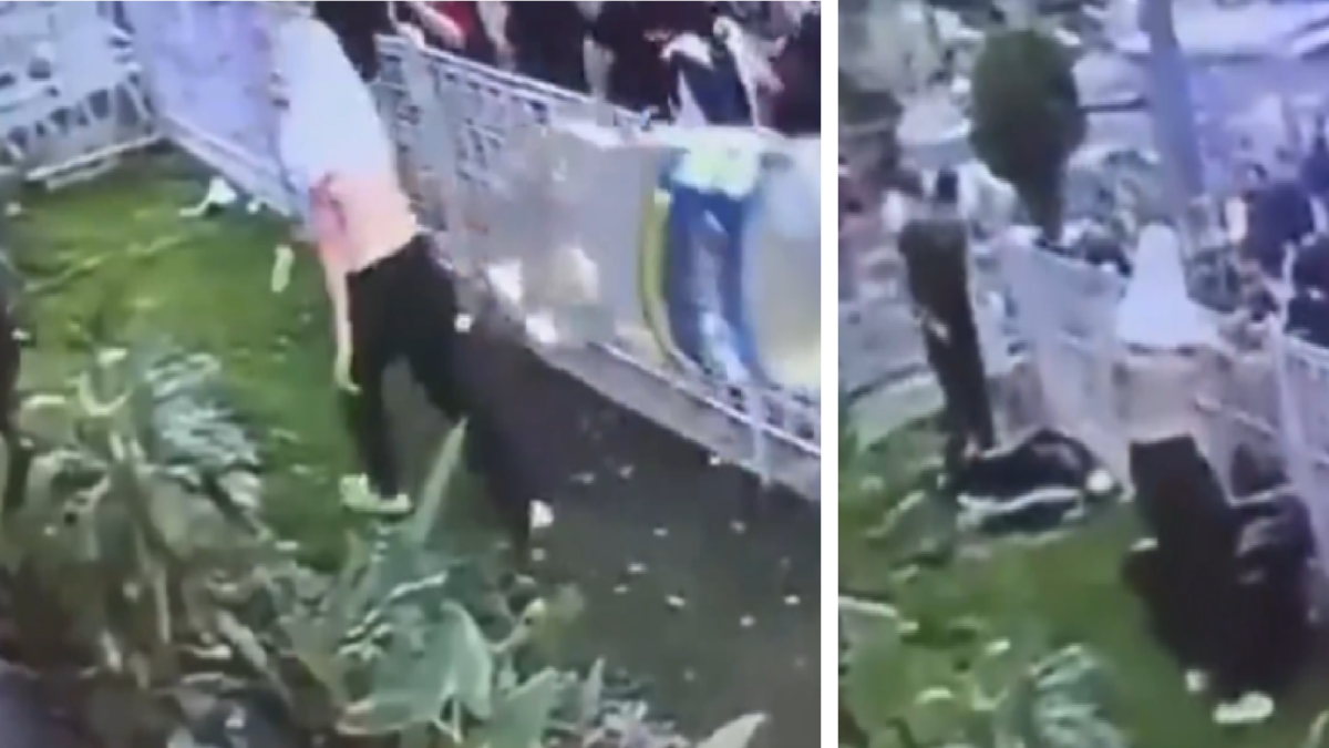 Atacan y destruyen casa de campaña del candidato Abelardo de la Espriella en plena protesta en Bucaramanga

 – Desde dentro