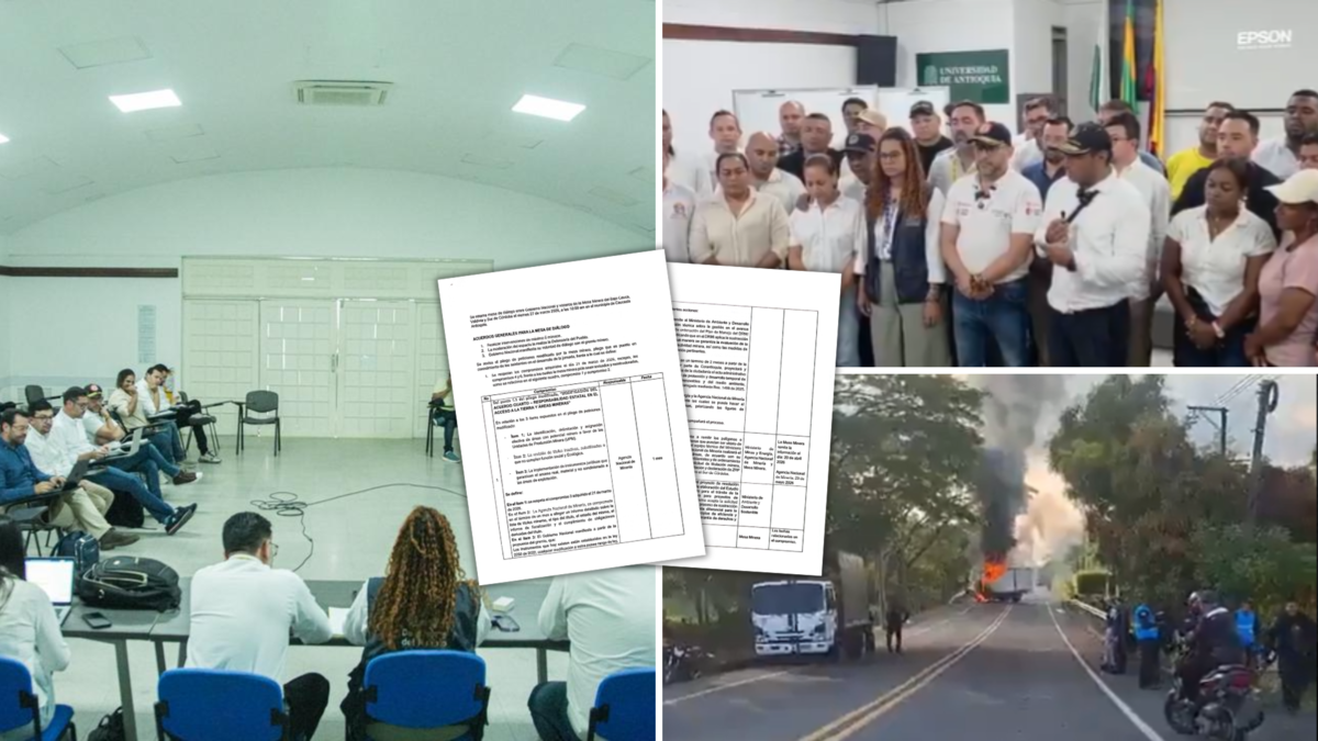 Estos son los acuerdos alcanzados entre el Gobierno Nacional y el comité minero del Bajo Cauca en Antioquia para poner fin al paro que se prolongó por más de 10 días.

 – Desde dentro