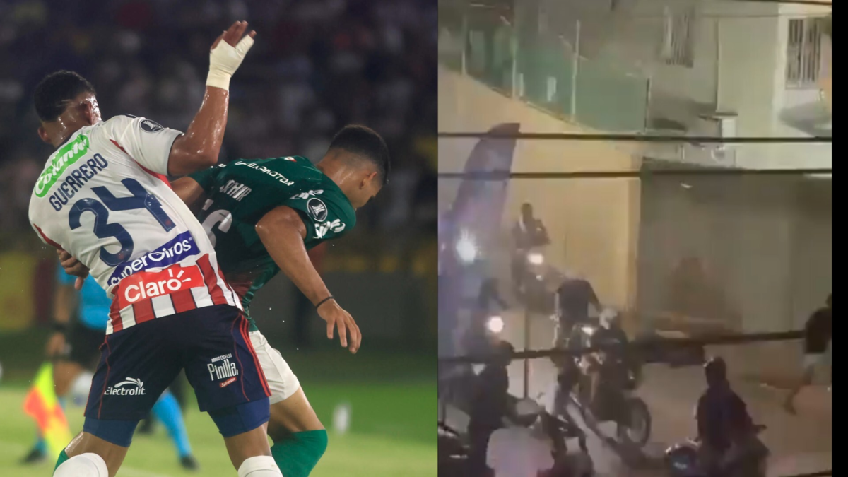 Una persona murió en disturbios al final del partido entre Junior y Palmeiras en Cartagena

 – Desde dentro